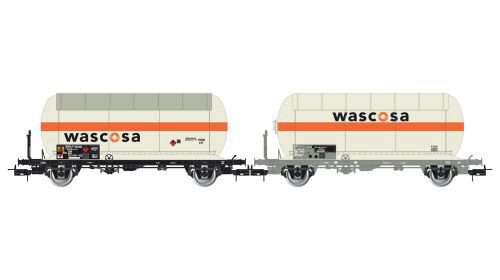Rivarossi HR6622 SBB  2er-Set 2-achsiger Gaskesselwagen “WASCOSA”  Ep.V